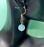 Rose Gold Opalite Earrings, N5705