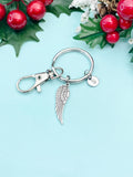 Silver Guardian Angel Wing Charm Keychain, N1916T
