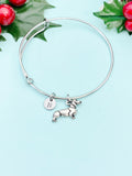 Dachshund Dog Charm Bracelet or Necklace, Pet Lover Gift, Personalized Gift, N245A