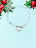 Dachshund Dog Charm Bracelet or Necklace, Pet Lover Gift, Personalized Gift, N245A
