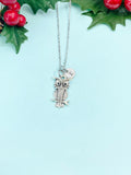 Silver Owl Charm Necklace, N2118N