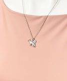 German Shepherd Necklace, Dog Beed Charm, Pet Lover Gift, Personalized Initial Gift, N4448