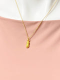 Gold Peanut Charm Necklace, N5126N