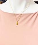 Gold Peanut Charm Necklace, N5126N