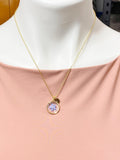 Gold Forget Me Not Charm Necklace, N5771G