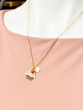 Gold Cupcake Charm Necklace, Baker Bakery Shop Gift Ideas, Personalized Customized Jewelry, AN4341