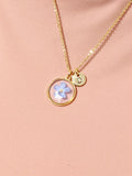 Gold Forget Me Not Charm Necklace, N6600G