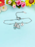 Silver Comedy Tragedy Drama Mask Charm Bracelet, Theater Play Club Gifts, N3498