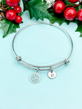 Silver or Gold Water Polo Charm Bracelet, N5801W