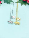 Polar Bear Charm Necklace in Gold or Silver, N6679M