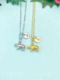 Polar Bear Charm Necklace in Gold or Silver, N6679M