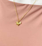 Polar Bear Charm Necklace in Gold or Silver, N6679M