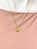 Gold Polar Bear Charm Necklace, N6679G