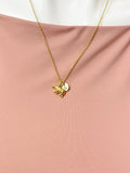 Gold Polar Bear Charm Necklace, N6679G