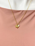 Gold Polar Bear Charm Necklace, N6679G