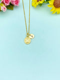 Gold Virgin Mary Necklace • 18K Gold Plated Miraculous Medal Pendant, N6682