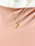 Gold Virgin Mary Necklace • 18K Gold Plated Miraculous Medal Pendant, N6682