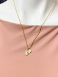 Gold Virgin Mary Necklace • 18K Gold Plated Miraculous Medal Pendant, N6683