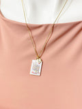 Gold Playing Card Necklace •Jack of Heart Pendant Jewelry, N6686J