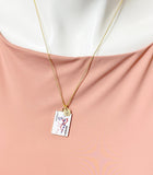 Gold Playing Card Necklace •Joker Pendant Jewelry, N6686JR