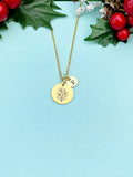 Oleander Flower Necklace • Gold or Silver Floral Pendant • Dainty Jewelry for Women, Adelfa, D610