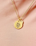 Oleander Flower Necklace • Gold or Silver Floral Pendant • Dainty Jewelry for Women, Adelfa, D610