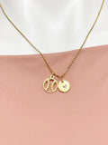 Baseball Necklace • Gold or Silver Ball Pendant • Sports Jewelry for Baseball Softball Player, N6689