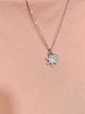 Snowflake Necklace • Silver Winter Pendant • Dainty Seasonal Jewelry, N6692S