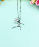 Yoga Charm Necklace • Silver Warrior II Pose Pendant • Mindful Jewelry, N582