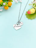 Princess Heart Charm Necklace – Dainty Heart Pendant for Girls & Women, N25