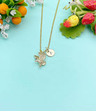 Gold Eagle Charm Necklace – Dainty Eagle Pendant Symbolizing Strength, Freedom & Courage, N348G
