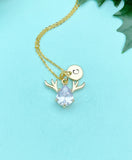 Reindeer Necklace – Dainty Deer Pendant Symbolizing Joy, Winter Magic & Gentle Strength, N4083