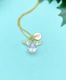 Reindeer Necklace – Dainty Deer Pendant Symbolizing Joy, Winter Magic & Gentle Strength, N4083