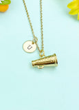 Gold Megaphone Cheer Charm Necklace – Dainty Cheer Pendant for Cheerleaders, Coaches & Team Spirit, N6694