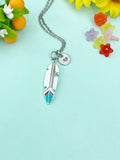 Silver Feather Charm Necklace • Dainty Feather Pendant • Minimalist Nature Jewelry, N6698