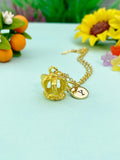 Gold Crown Charm Necklace • Dainty Royal Pendant • Minimalist Queen Jewelry, N6699