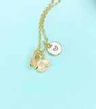 Gold Butterfly Charm Necklace • Dainty Wing Pendant • Minimalist Nature Jewelry, N6706