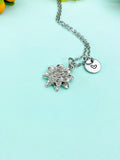 Silver Lotus Charm Necklace • Dainty Bloom Pendant • Minimalist Spiritual Jewelry, N6708