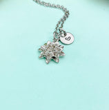 Silver Lotus Charm Necklace • Dainty Bloom Pendant • Minimalist Spiritual Jewelry, N6708