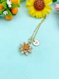 Gold Lotus Flower Charm Necklace • Dainty Bloom Pendant • Minimalist Spiritual Jewelry, N6710