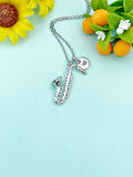 Silver Saxophone Charm Necklace • Music Lover Pendant • Dainty Minimalist Jewelry Gift, N6711