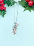 Silver Owl Charm Necklace, N2118N