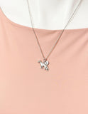 German Shepherd Necklace, Dog Beed Charm, Pet Lover Gift, Personalized Initial Gift, N4448