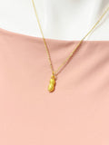 Gold Peanut Charm Necklace, N5126N