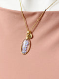 Gold Forget Me Not Charm Necklace, N5558G