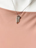 Math Necklace, Silver Math Charm, Pencil Charm, Math Teacher Gift, N793