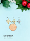Gold Swallow Charm Necklace, Sparrow Dove Bird Charm, N2167