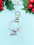 Train Locomotive Steam Engine Train Charm Keychain, Streamliner, Personalized Gift, N2206A