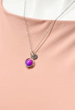 Natural Sugilite  Gold Necklace, Mother's Day Gift, N4701
