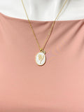 Lily of the Valley May Birth Flower Gold Necklace Birthday Gifts, Personalized Gifts, N4883E